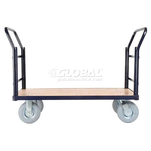 Global Industrial™ Euro Truck With 3 Wood Sides & Deck 60 x 30 1200 Lb. Capacity