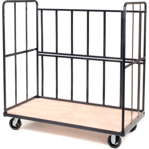 Global Industrial™ Wood Shelf Truck, 2000 lb. Capacity, 60"L x 30"W x 62"H, Blue