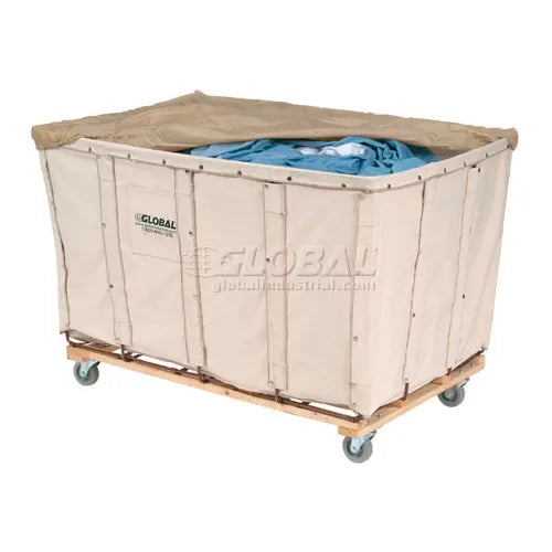 Global Industrial™ Basket Bulk Truck, Canvas, 24 Bushel Capacity