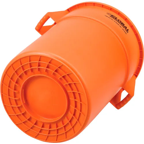 Global Industrial™ Plastic Trash Can - 55 Gallon Bright Orange