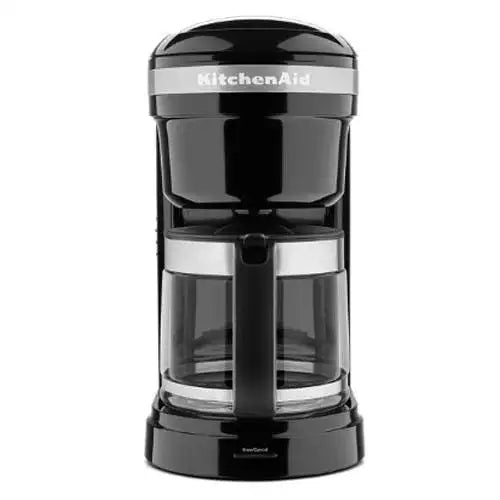 KitchenAid 12 Cup Drip Coffee Maker with Spiral Showerhead - Onyx Black (KCM1208OB) - PuriLite