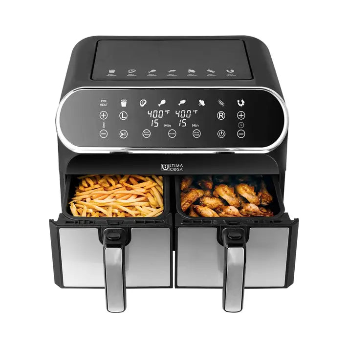 Ultima Cosa Presto Dual Basket Air Fryer - 8L (UC-AF008E8DB) - PuriLite
