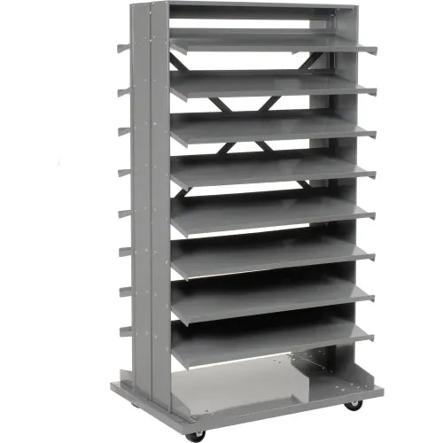 Global Industrial™ Mobile Double Sided Bin Rack Without Bins