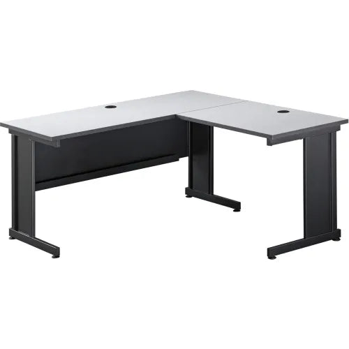 Interion® 36"W Right Handed Return Table, Gray - PuriLite