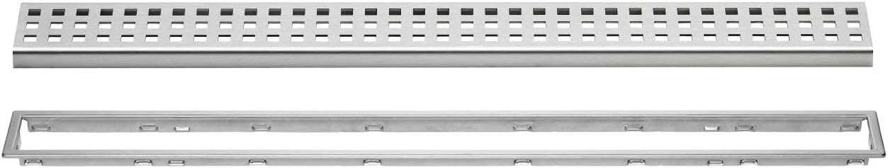 Schluter Systems Kerdi-Line 3/4" Frame, 56" Perforated Grate Assembly (KL1B19EB140)