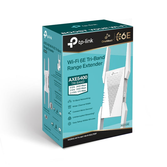 TP-Link Network Expansion RE815XE AXE5400 Wi-Fi 6E Range Extender - PuriLite