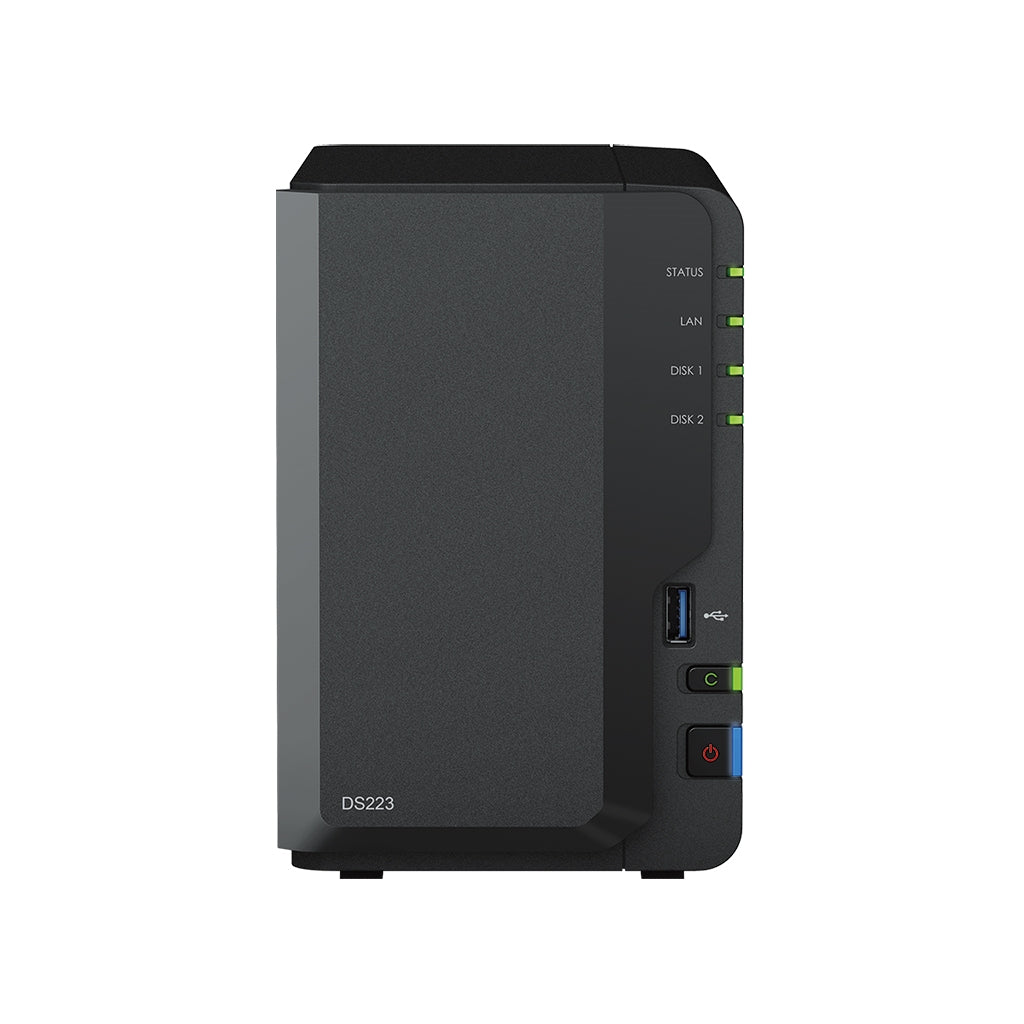 Synology Network Attachment Storage DS223 2bay DiskStation (Diskless) - PuriLite