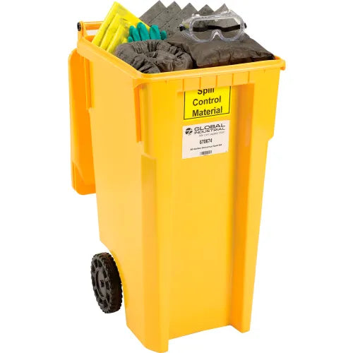Global Industrial™ Universal Wheeled Spill Kit, 30 Gallon - PuriLite