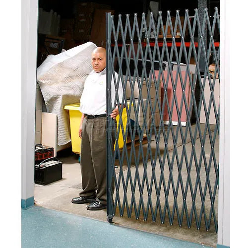 Global Industrial™ Single Folding Security Gate, 5-1/2'W x 5'H - PuriLite