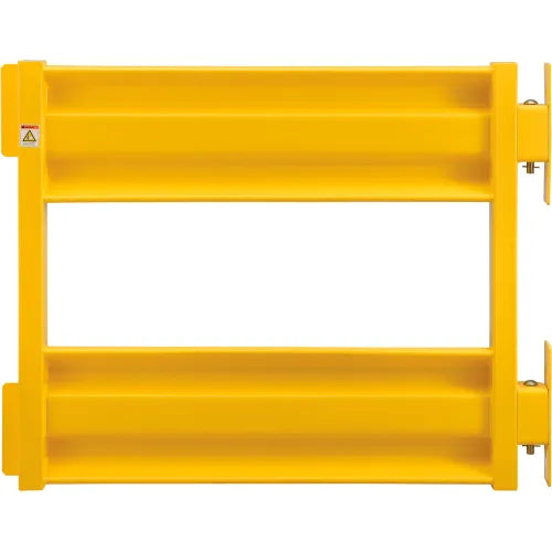 Global Industrial™ Self-Closing Guard Rail Safety Gate, Safety Yellow, Post Mount