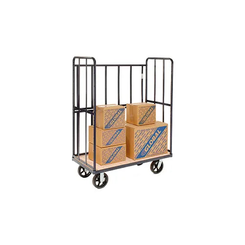 Global Industrial™ Wood Shelf Truck, 1200 lb. Capacity, 60"L x 30"W x 64"H, Blue