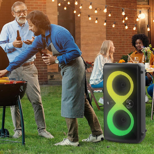 Monster Cycle Plus Bluetooth Speaker, 320W High Power Portable Party Speaker with 7 Lighting Effects, 108dB Loud Stereo Sound, 24H Playtime, Speakers with Subwoofer for Outdoor, Party - PuriLite