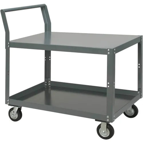 Global Industrial™ Service Cart w/2 Shelves, 1200 lb. Capacity, 48"L x 30"W x 30"H, Gray - PuriLite