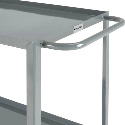 Global Industrial™ Steel Utility Cart w/2 Tray Shelves, 1200 lb. Capacity, 36"L x 24"W x 35"H