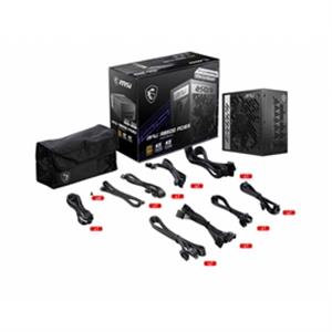 MSI Power Supply MPGA850GPCIE5 MPG A850G PCIE 5 850W APFC 80+Gold Fully-Modular ATX Black - PuriLite