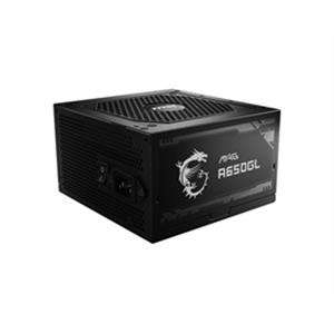 MSI Power Supply MAGA650GL MAG A650GL 650W 80Plus Gold Fully-Modular ATX3.0 - PuriLite