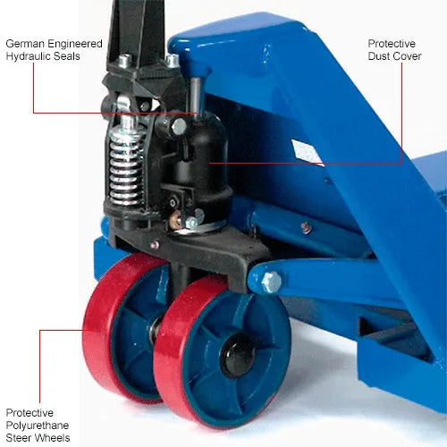 Global Industrial™ Premium Manual Pallet Jack, 6600 lb. Capacity, 27"W x 36"L Forks