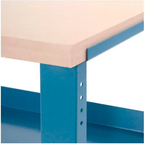 Global Industrial™ Adjustable Height Workbench, Bench-in-a-Box, 60 x 30", Laminate Top, Blue