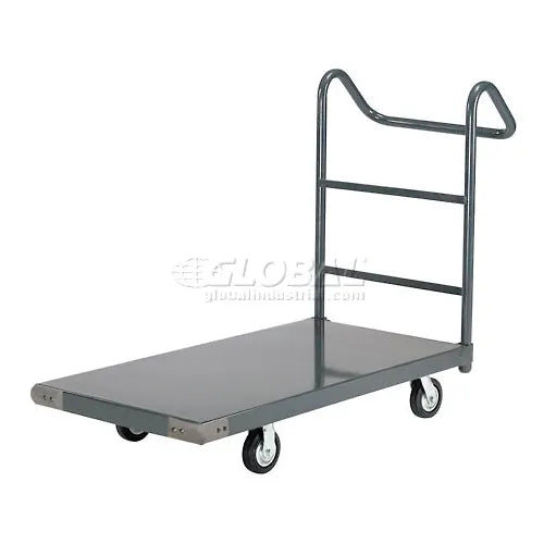Global Industrial™ Steel Deck Platform Truck With Ergo Handle, 60" x 30", 1400 Lb. Capacity