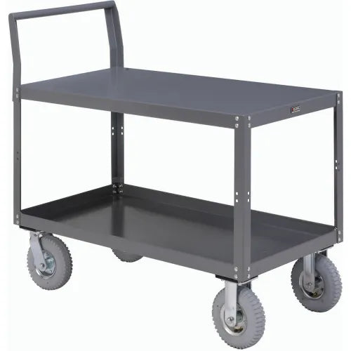 Global Industrial™ Service Cart w/2 Shelves, 1200 lb. Capacity, 60"L x 30"W x 31"H, Gray