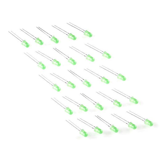 LED - Basic Green 5mm (25 pack)