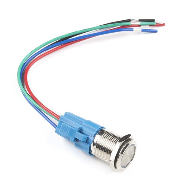 Metal Pushbutton - Momentary (16mm, Yellow)