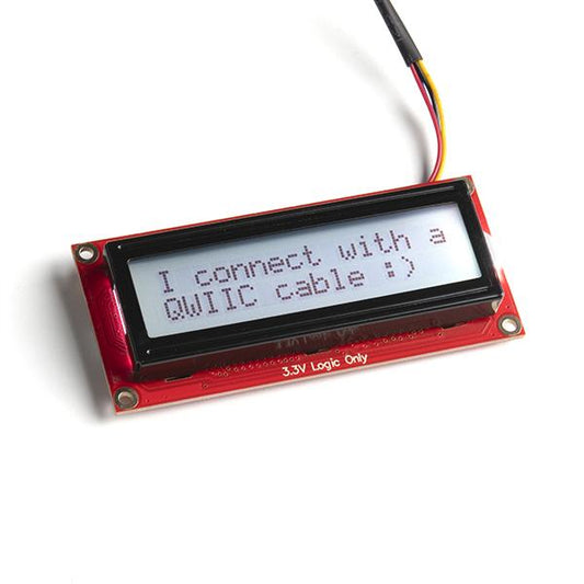 16x2 SerLCD - RGB Backlight (Qwiic)