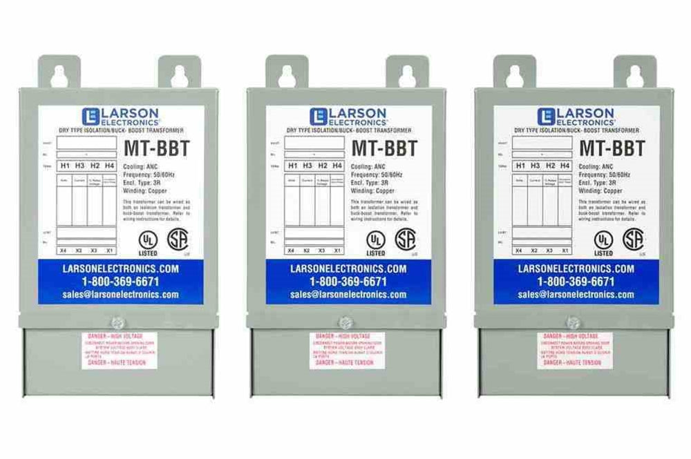 3-Phase Wye Buck/Boost Step-Up Transformer - 208Y/120V Primary - 240Y/139V Secondary - 6.25 Amps - 50/60Hz