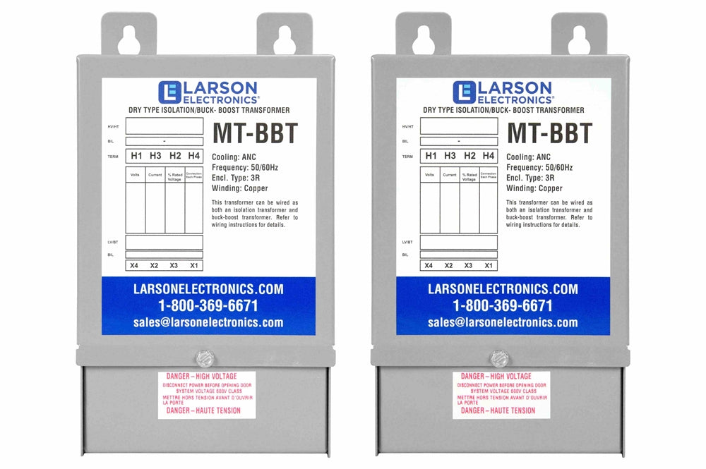 3-Phase Delta Buck/Boost Step-Down Transformer - 490V Primary - 467V Secondary - 21.86 Amps - 50/60Hz