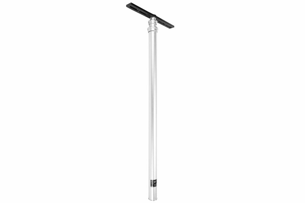 Industrial Aluminum Pole - Extends from 3 to 8 feet - Aluminum Top Mounting Bracket