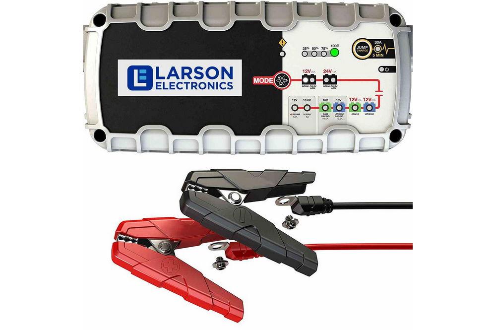 26A Smart Battery Charger - 240V to 24V DC - LED Indicator Lights - Weather Resistant