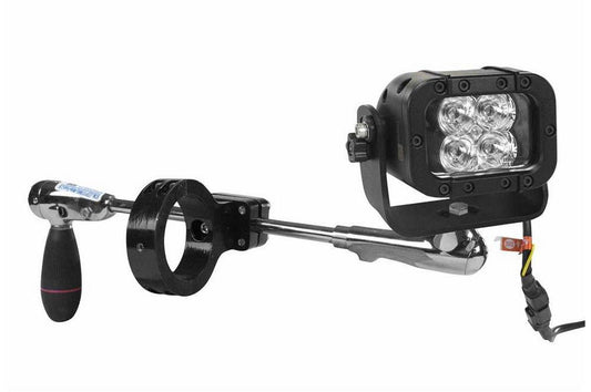 12W High Intensity Bar Clamp Mounted LED Infrared Spotlight - (4) 3W LED - 10" Shaft - 720 Lumens