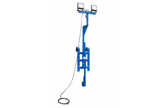 Larson Scaffold/Ladder Mount LED Blasting Light - Daul 40 Watt Adjustable Light Heads - 120-277VAC