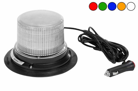 Class 1 LED Beacon with 30 Strobe Light Patterns - Magnet Mount - Cigarette Plug Cord