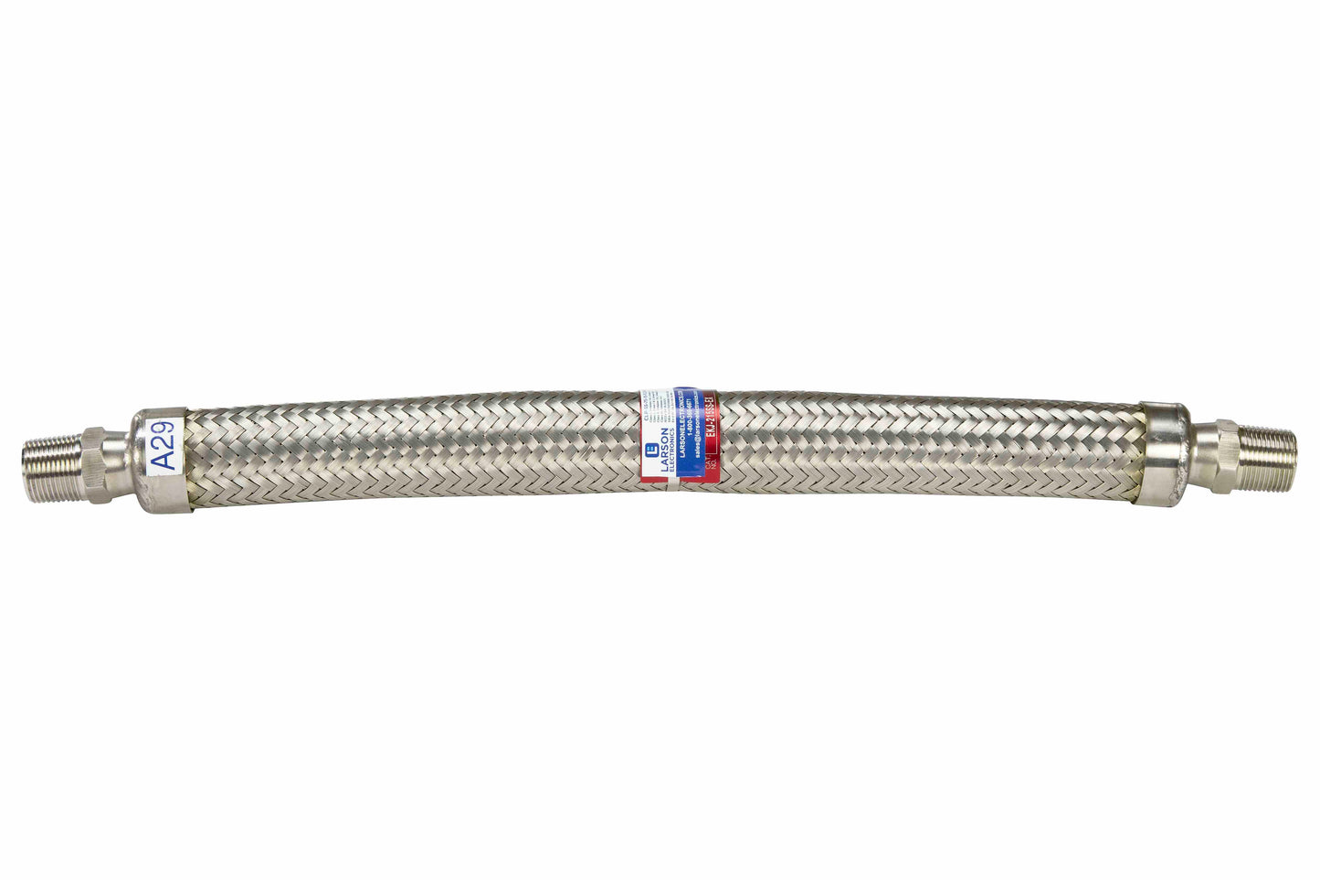 Larson 36" Hazardous Location Stainless Steel Flex Coupling - C1D1, C2D1 - 1/2" NPT Male/Male - ATEX/IECEx