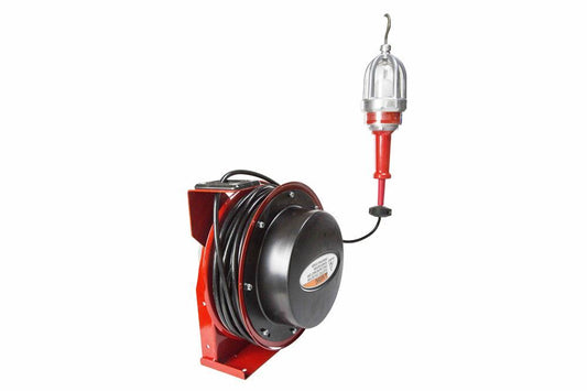 10W Explosion Proof LED Drop Light- 50ft General Use Cord Reel w/ Junction Box - 1/2" NPT Hub