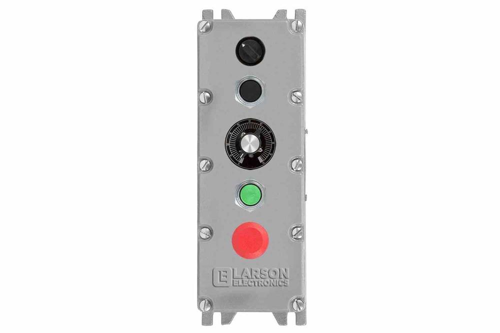 Explosion Proof Control Station - C1D1/C2D1 - (1) 2-pos Switch (2) PBs (1) E-stop - 10k Potentiometer