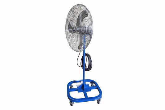 30" Electric Explosion Proof Fan on 4' Stand - Swivel Casters - 8723 CFM - Pedestal Mount - 50' Cord