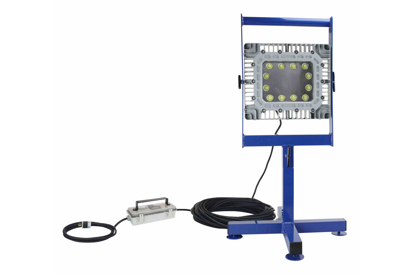 Larson 150 Watt LED Explosion Proof Light - Base Stand Mount 120-277V Stepped Down to 24V - 50' Cord