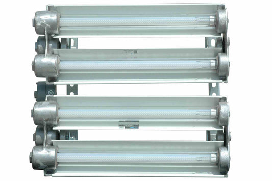 Larson Explosion Proof LED Paint Spray Booth Fixture - Class I, Div. I - 4, 2 Foot LED Bulbs - 5040 Lumen