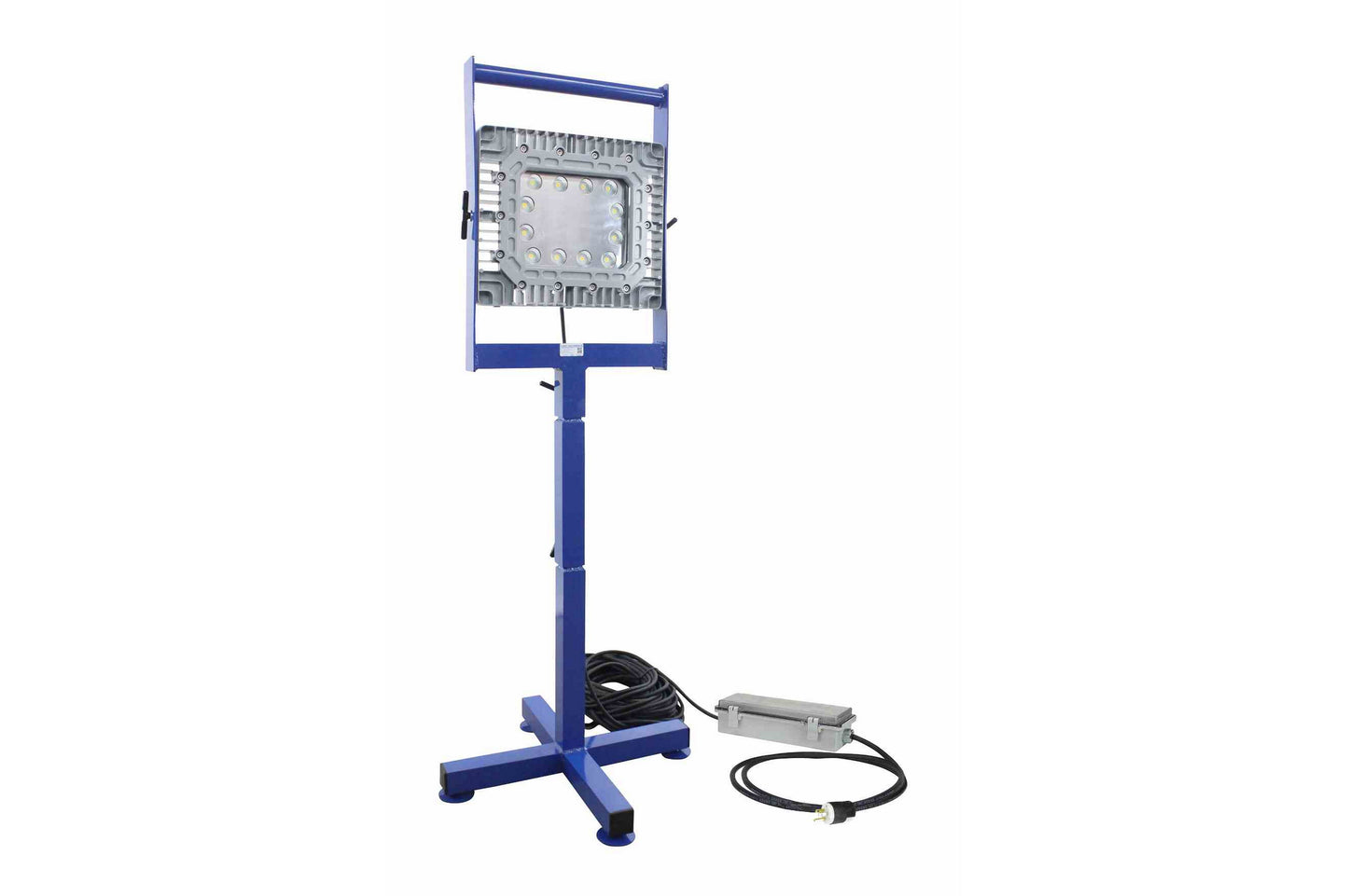 Larson 150W Explosion Proof LED Light - 5' Tall Base Stand Mount - 22" Stand - C1D1&2 - Inline Transformer