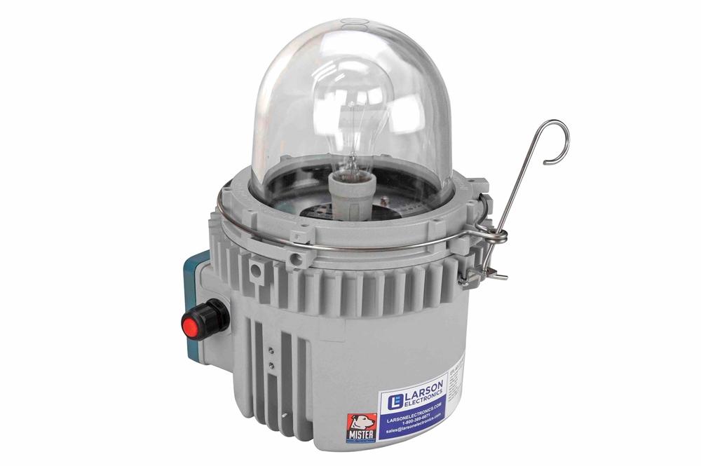 10W Explosion Proof LED Strobe Indicator Warning Light - 24V, 50/60 Hz - Red - Surface Mount - ATEX/IECEx