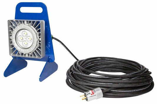 50W Portable Explosion Proof LED Light - Non-Spark Aluminum Base - Inline Switch - 50 Meter SOOW