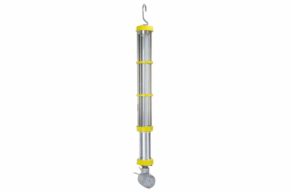 Explosion Proof LED Aluminum Drop Light - C1D1 -120-277 Volts AC - 3/4" Wiring Hub w/ Terminal Strip