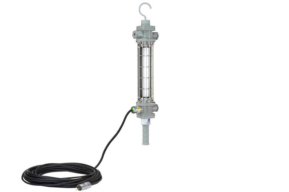 Explosion Proof, 15 Watt LED Tube Drop Light - Class I, Div. I - 150' SOOW Cord w/ Exp. Proof Plug