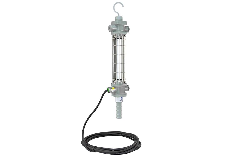 26W Explosion Proof LED Aluminum Drop Light - C1D1 - 3380 Lumens - 200' SOOW Cord w/ General Area Cord Cap