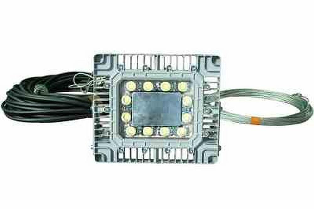 C1D1 Explosion Proof 150 Watt Suspended LED Light Fixture - 100ft Cord-Safety Cable Joist Mount