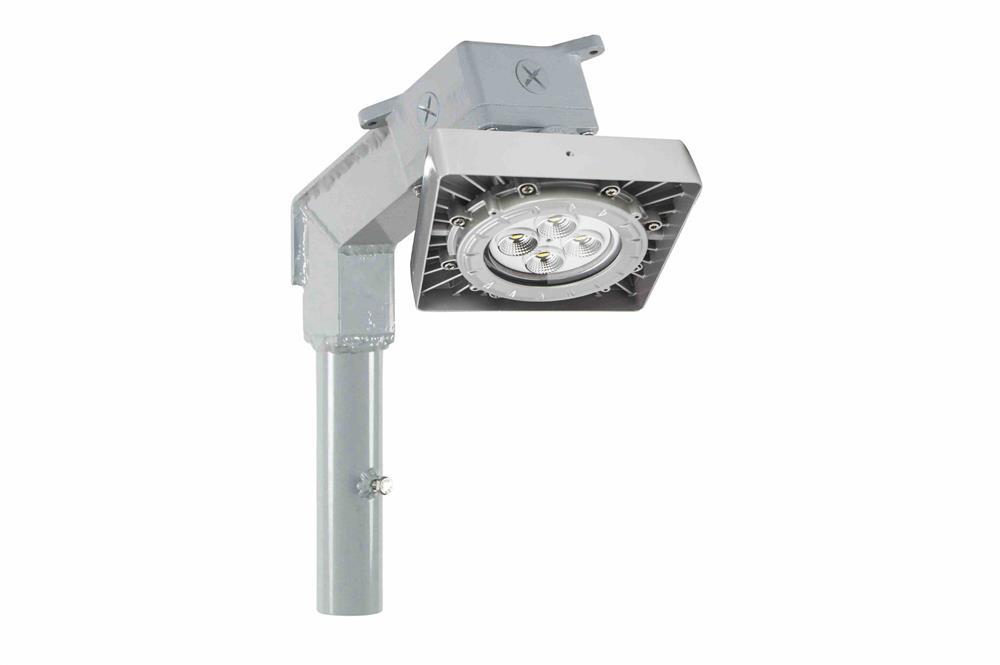 C1D1 Explosion Proof Low Bay LED Fixture - Paint Spray Booth Approved - 7,000 lms - 25° Stanchion