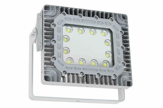 150 Watt Explosion Proof LED Flood Light - Surface Mount - 21,000L - 75' SOOW EXP Plug - Wiring Hub