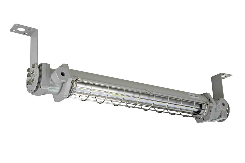 40W Explosion Proof Low Profile LED Fixture - Class I, II, III - 5,400 lms - 50' SOOW Cord w/ EXP Cord Cap